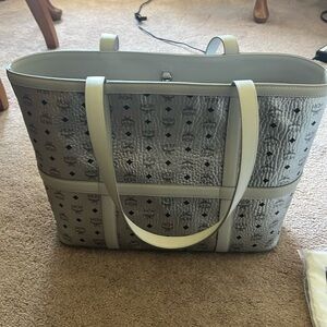 MCM Visetos Shopper Tote